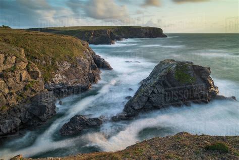 Dramatic Coastal Scenery At Porth Mear On The North Cornwall Coast