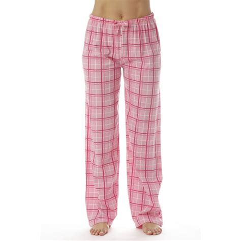 Just Love Women Plaid Pajama Pants Sleepwear Pink Plaid Large