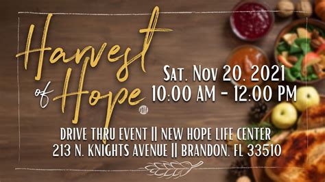 Harvest Of Hope — New Hope