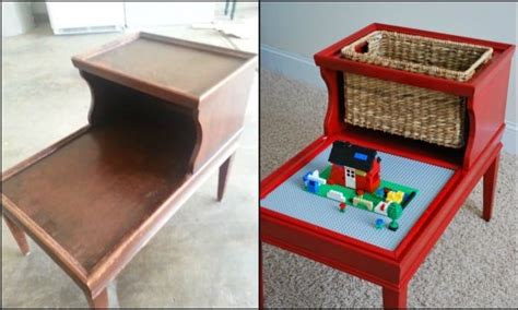 Turn An Old Piece Of Furniture Into A Clever Lego Table