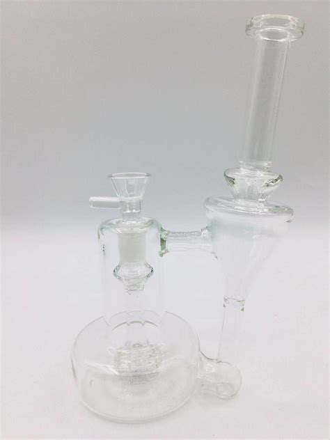 Glass Hookah Recycler Dab Rig Smoking Pipe Unique Matrix Tree Perc Inch Height Water Pipe