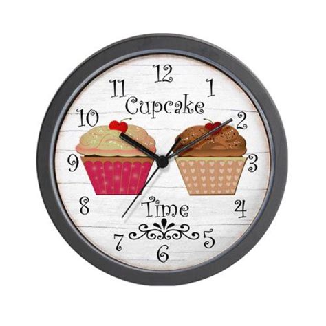 Cupcake Kitchen Decor Cupcake Kitchen Decor Wall Clock Clock