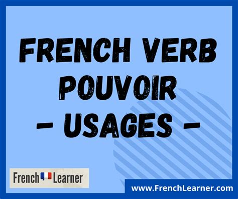 French Verb Conjugation Table Pouvoir