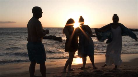Group Of Friends Hang Out On Maui At Sunset Stock Video Footage Storyblocks