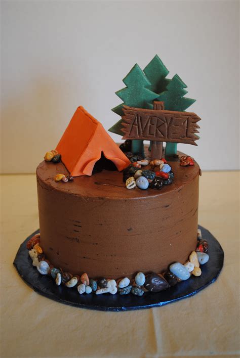 Pacific Northwest Camping Cake Camping Birthday Cake Camping Cakes