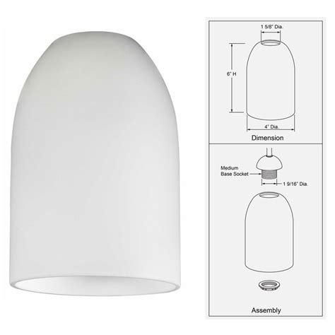 White Dome Glass Shade Lipless With 1 5 8 Inch Fitter Opening Gl1028d Destination Lighting