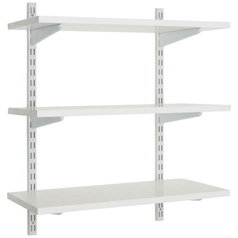 Office Wall Mounted Shelving Kit In White Free Uk Delivery
