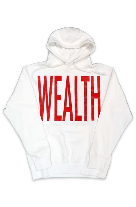 Spoiled Peasants Wealth Hoodie In White And Red Wealthhoodie Whtred Karmaloop
