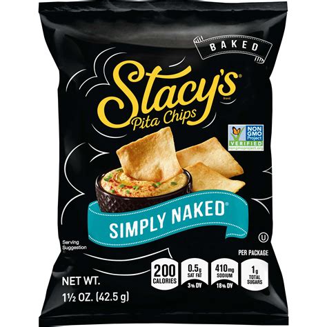 Stacy's Simply Naked Baked Pita Chips, 1.5 Oz. - Walmart.com - Walmart.com