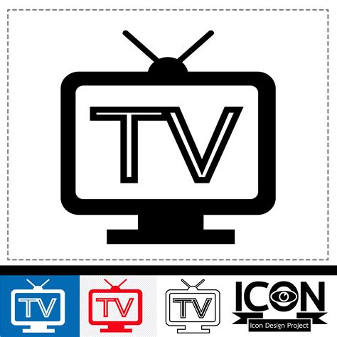 Tv Icon Symbol Sign 648494 Vector Art At Vecteezy