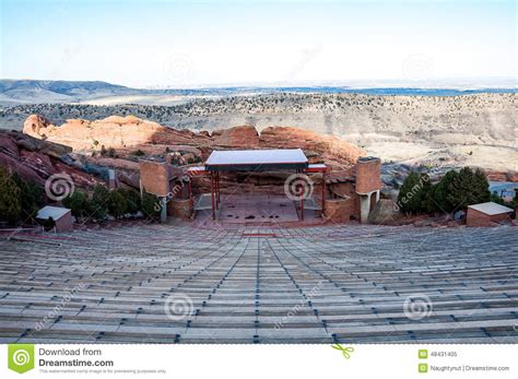 Historic Red Rocks Amphitheater Near Denver Colorado Stock Image