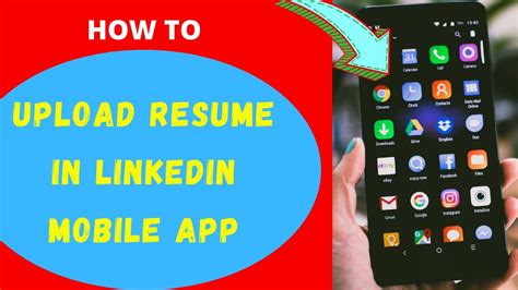 How To Upload Resume In Linkedin Mobile App Youtube