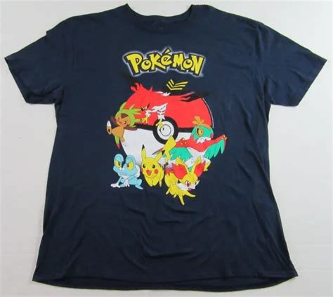 pokemon gotta catch em all pikachu souvenir dark blue t shirt size xxl nwot eur 22 27
