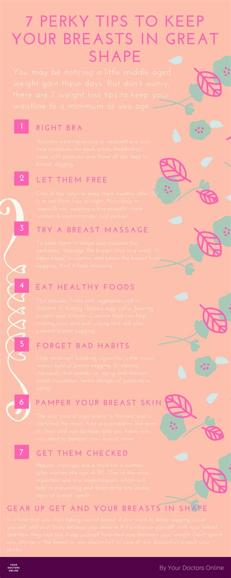 7 Perky Tips To Keep Your Breasts In Great Shape Infographic