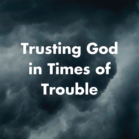 Trusting God In Times Of Trouble — Christ Church Walkley
