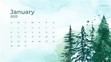 🔥 48 January 2023 Calendar Wallpapers Wallpapersafari