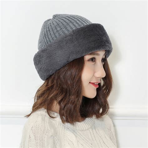 comfortable multi functional knit cap balaclava mask winter wool hats adult men and women