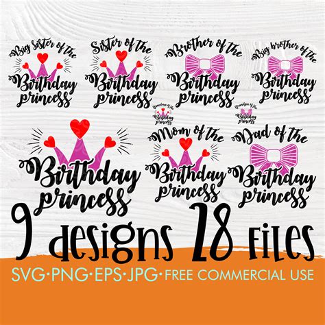 Mommy Of The Birthday Princess Svg 481 Svg Png Eps Dxf File