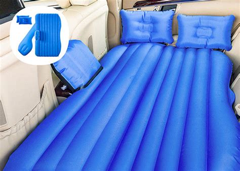 Blue Inflatable Air Bed Pregnancy Mattress Inflatable Car Bed For Back Seat