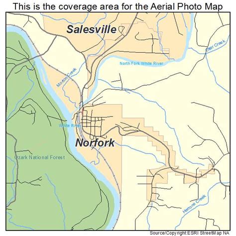 Aerial Photography Map Of Norfork Ar Arkansas