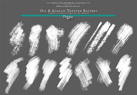 Artstation Photoshop Painting Brushes Oil Texture Brush Pack