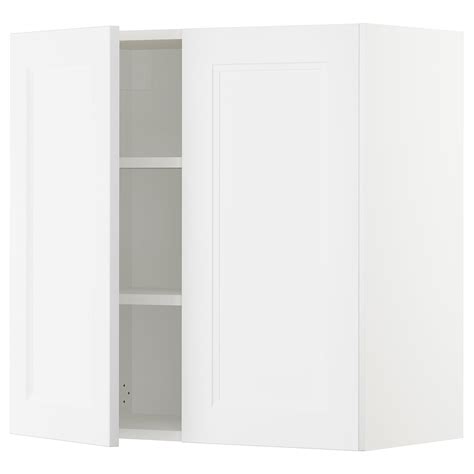 Sektion Wall Cabinet With 2 Doors Whiteaxstad Matt White 30x15x30