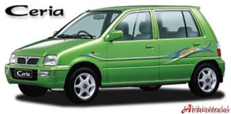 Daihatsu Ceria Technical Specs Fuel Consumption Dimensions