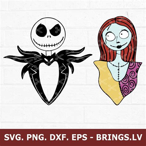 Jack And Sally Nightmare Before Christmas Svg Archives Premium And
