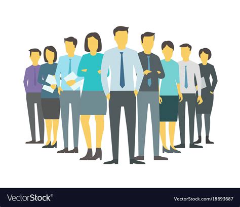 Leader Boss Director Team Company Business Group Vector Image