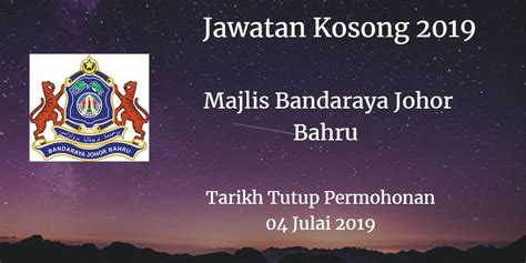 Ofis, anıt / abide ve belediye sarayı. Majlis Bandaraya Johor Bahru Jawatan Kosong MBJB 04 July ...