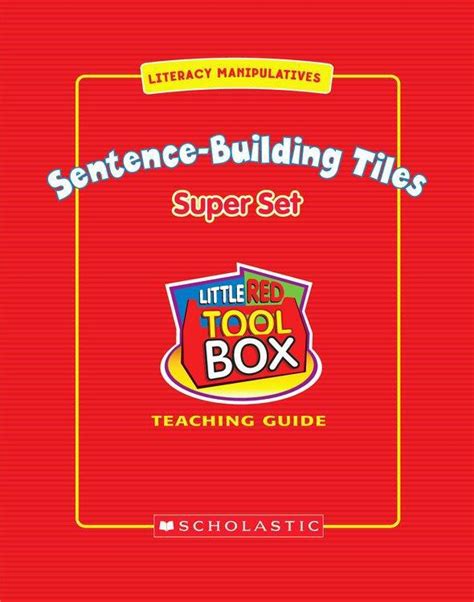 Scholastic Little Red Tool Box Sentence Building Tiles Super Set Sc