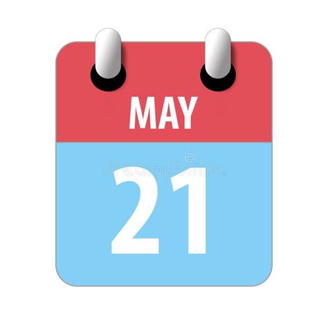 May 21 Calendar Icon Stock Illustration Illustration Of Square