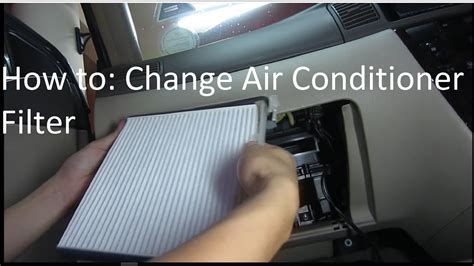 Car Air Conditioner Filter Change Toyota Maintenance How To Change