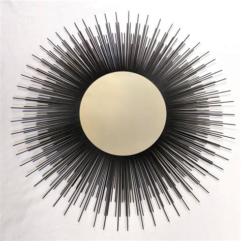 Extra Large 36 Black Sunburst Mirror Starburst Mirrors Home Etsy