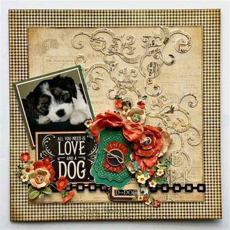 Searchwords Pet Layout Dog Scrapbook Layouts Pet Scrapbook Scrapbook