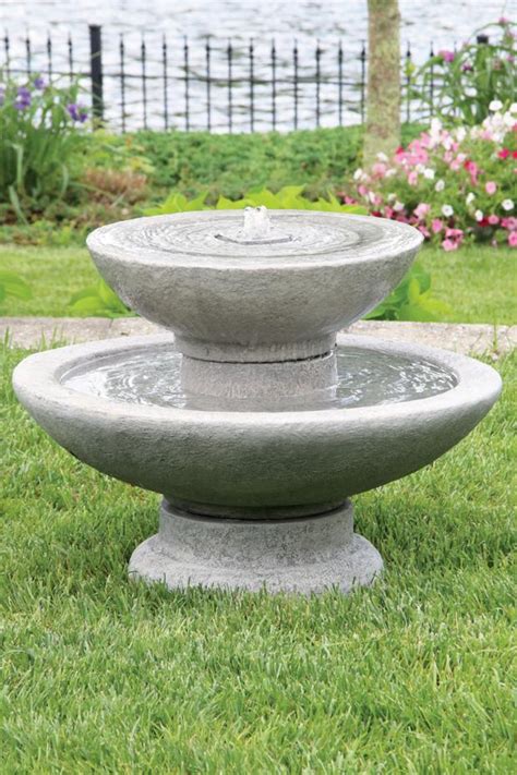 3520 16 Two Tier Tranquility Fountain Garden Creations Massarelli
