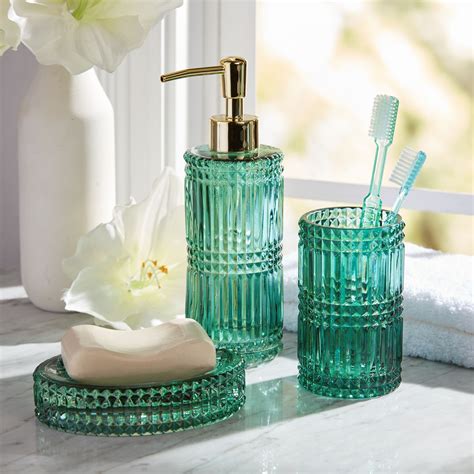 Emerald Green Glass Bathroom Accessories Manufacturers Wholesale