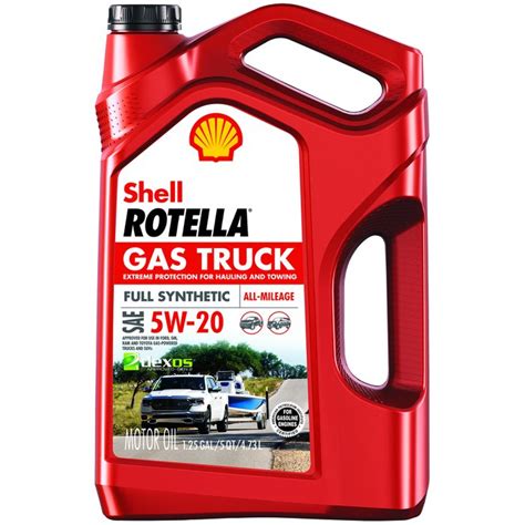 Shell Rotella Gas Truck Full Synthetic Engine Oil 5w 20 5 Qt