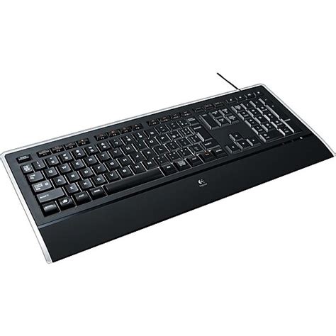 Logitech K740 Wired Full Size Illuminated Slim Keyboard Black 920