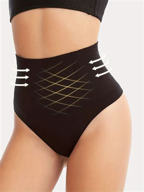 High Waist Shaping Thongs Tummy Control Compression Slimming Panties Womens Underwear