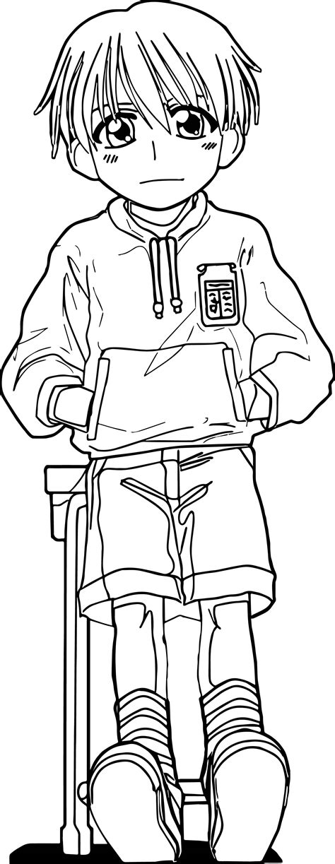 Anime Boy Coloring Pages At Getcolorings Com Free Printable Colorings