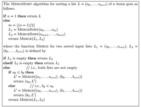 Discrete Maths Merge Sort Algorithm Learnmath