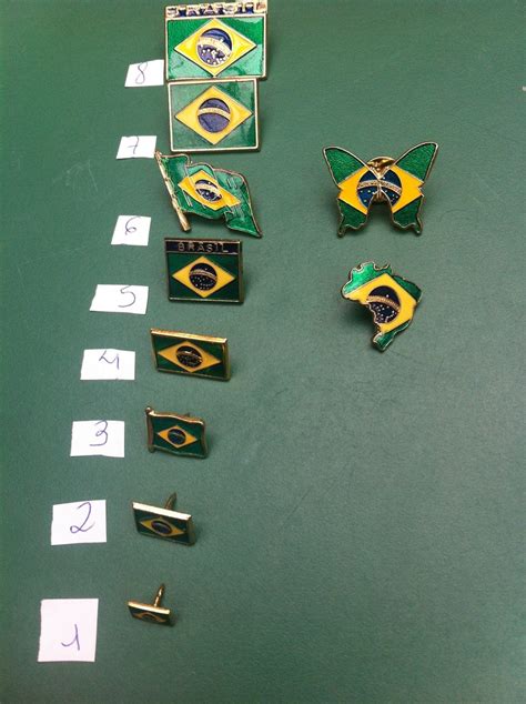 Pins Da Bandeira Do Brasil R 1547 Em Mercado Livre