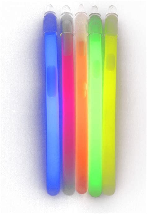 Glowtopia 6 Glow Sticks With Lanyard Mixed 100 Home