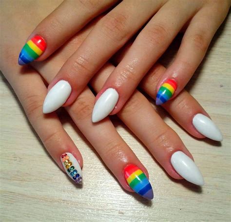 Categoryfun Mustbuyonecom Rainbow Nails Design Rainbow Nails