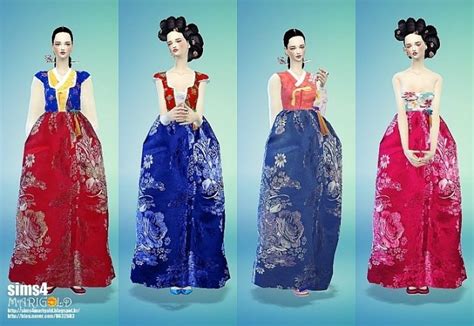 Korean Traditional Costumeshan Bok Set At Marigold Sims 4 Updates
