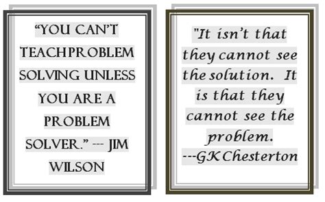 Quotes About Problem Solving In Math 17 Quotes