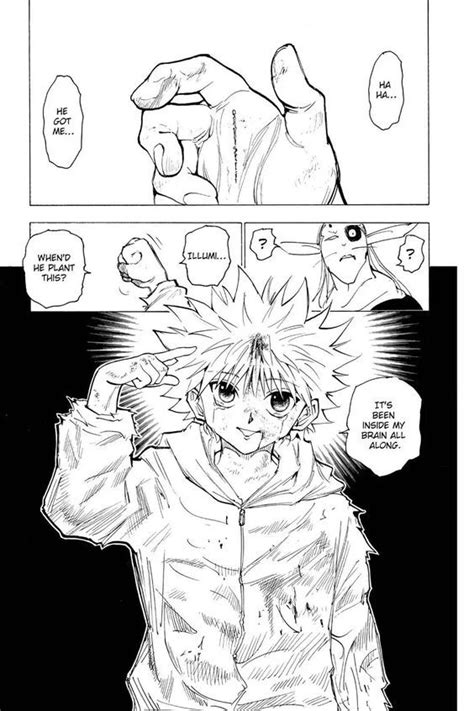 Killua Takes Out Illumi S Pin Manga Drawing Manga Art Anime Art