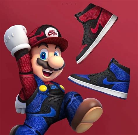 Super Mario Nike Air Jordan Sneakers Men Fashion Urban Shoes