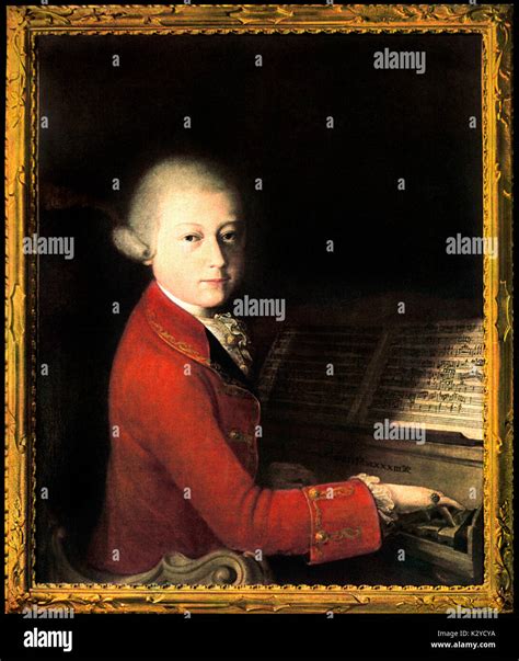Wolfgang At Verona Portrait Of Wolfgang Amadeus Mozart At The Piano